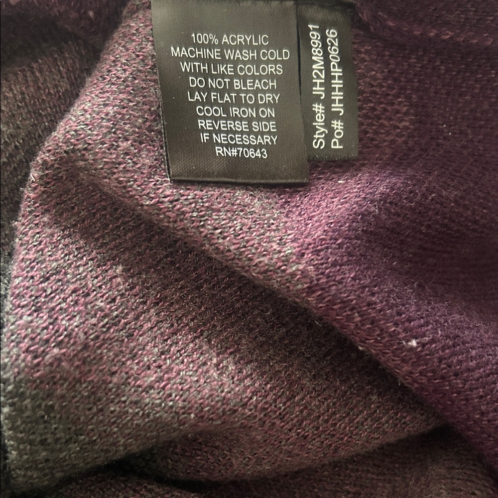 JESSICA HOWARD Cute Chevron Sweater Dress in Purple and Gray Perfect for FALL🍁💜 - Picture 7 of 10